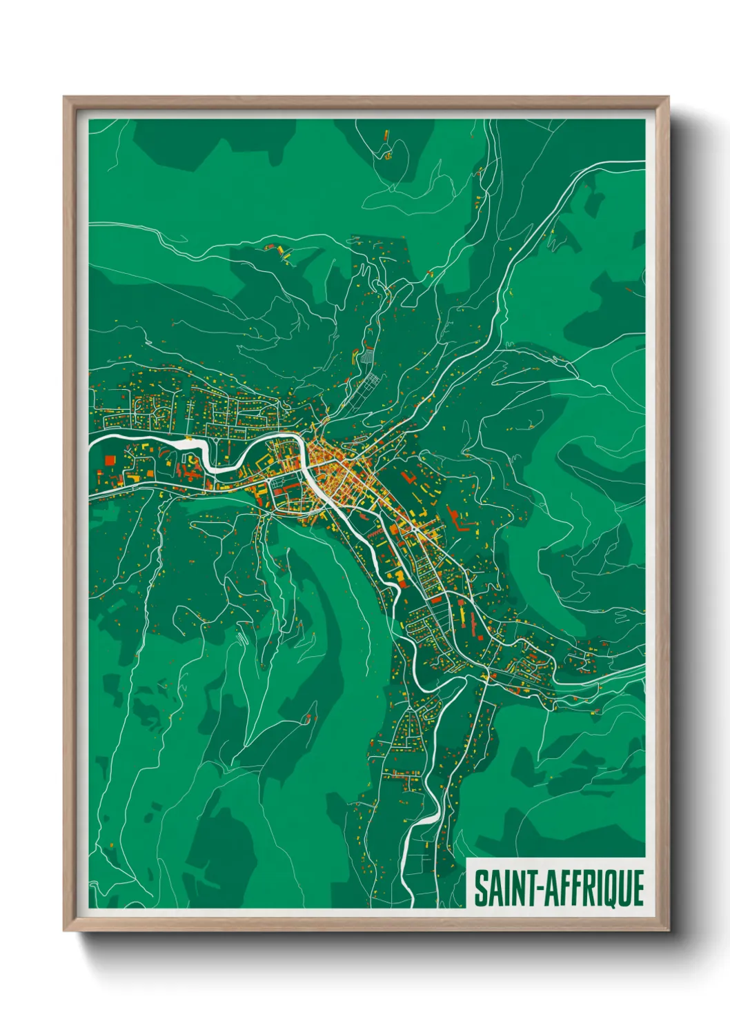 Un poster carteSaint-Affrique