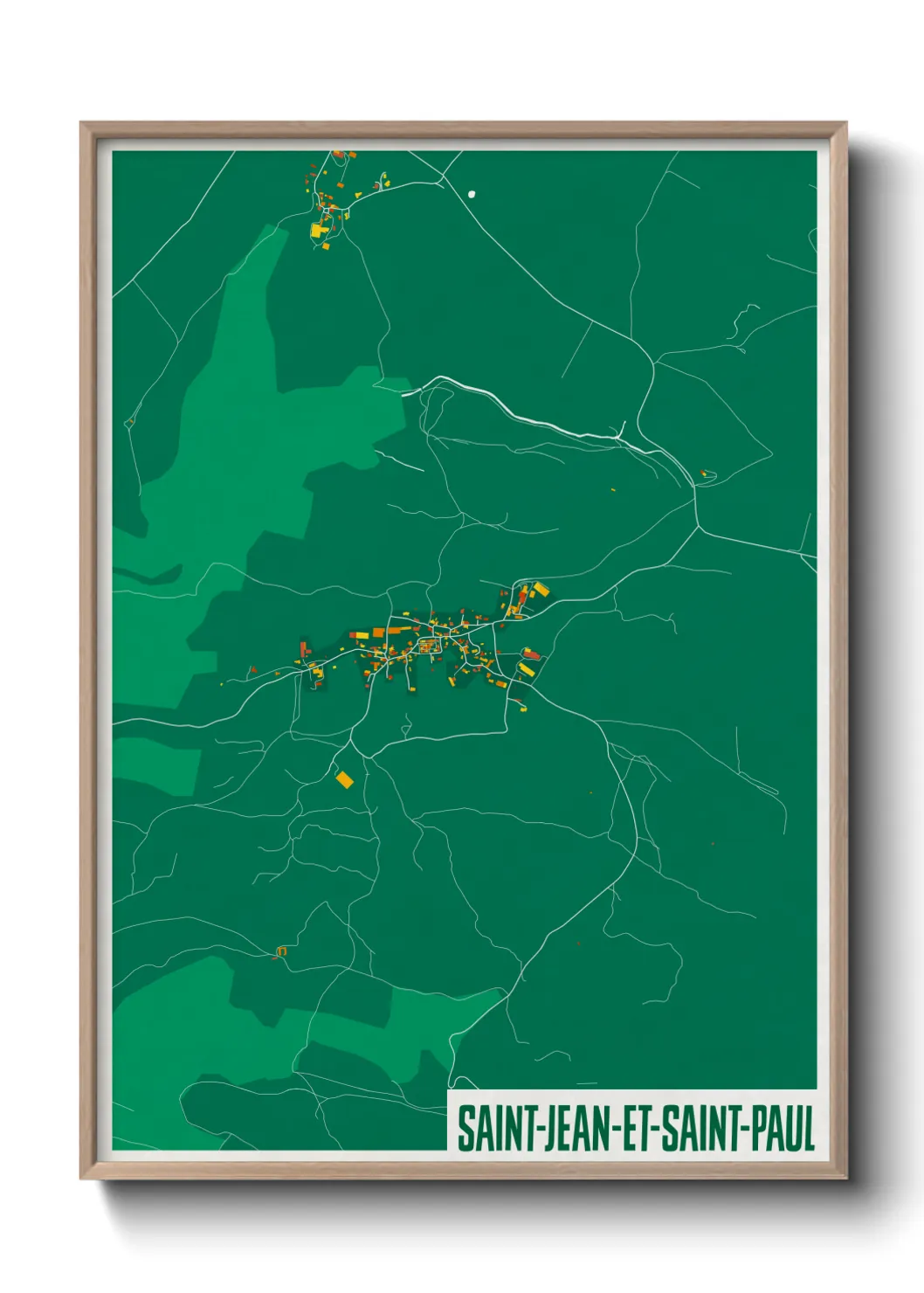 Un poster carteSaint-Jean-et-Saint-Paul