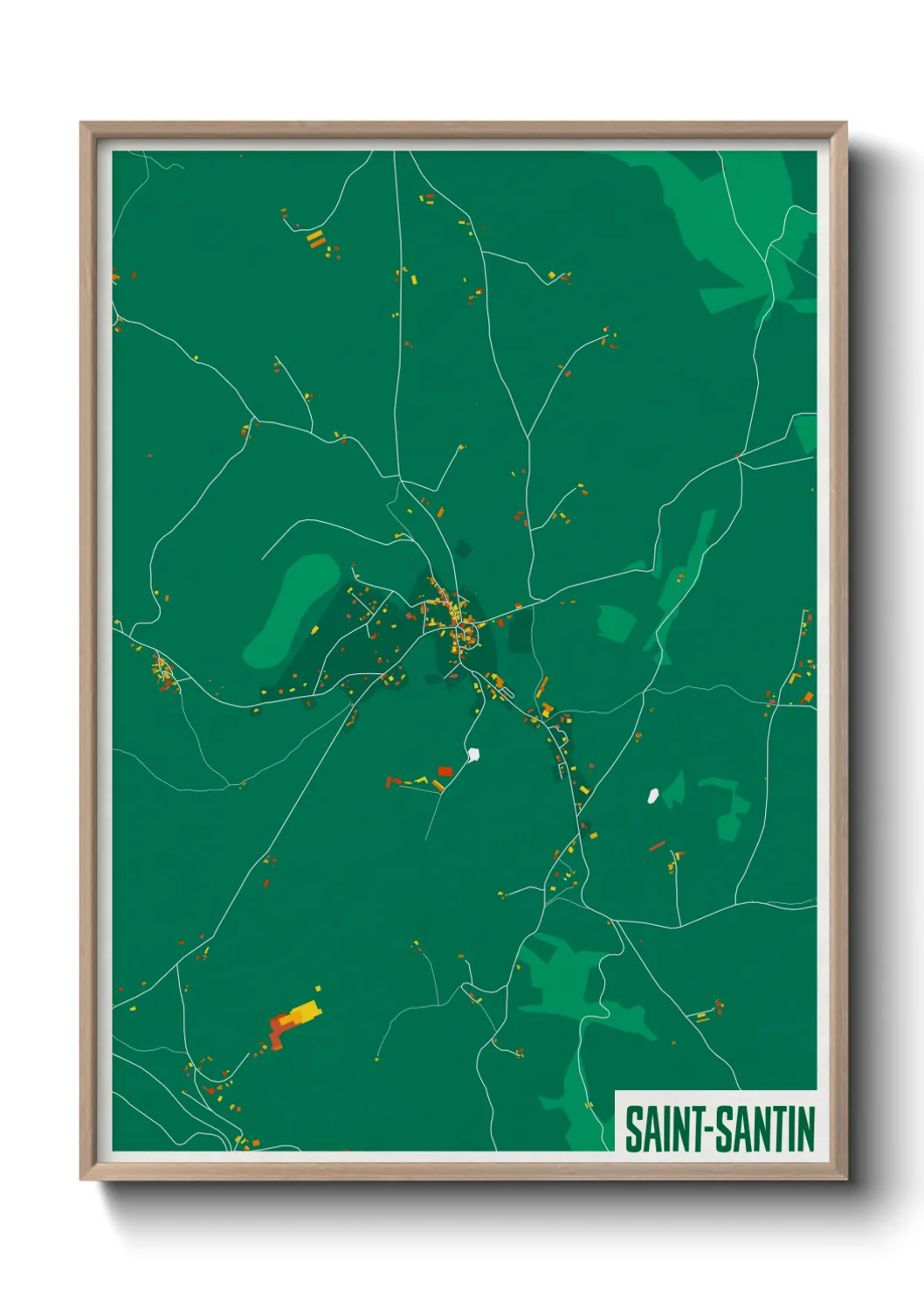 Un poster carteSaint-Santin