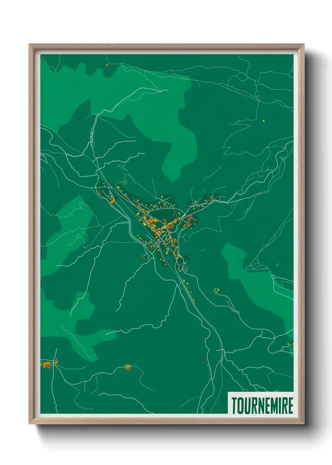 Une affiche de carte sur Tournemire