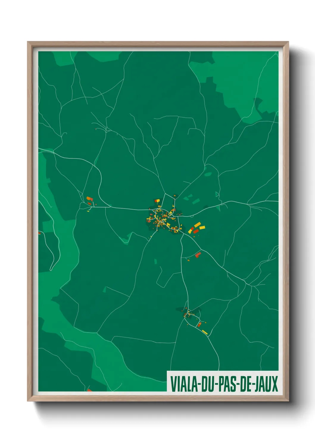 Une affiche de carte sur Viala-du-Pas-de-Jaux