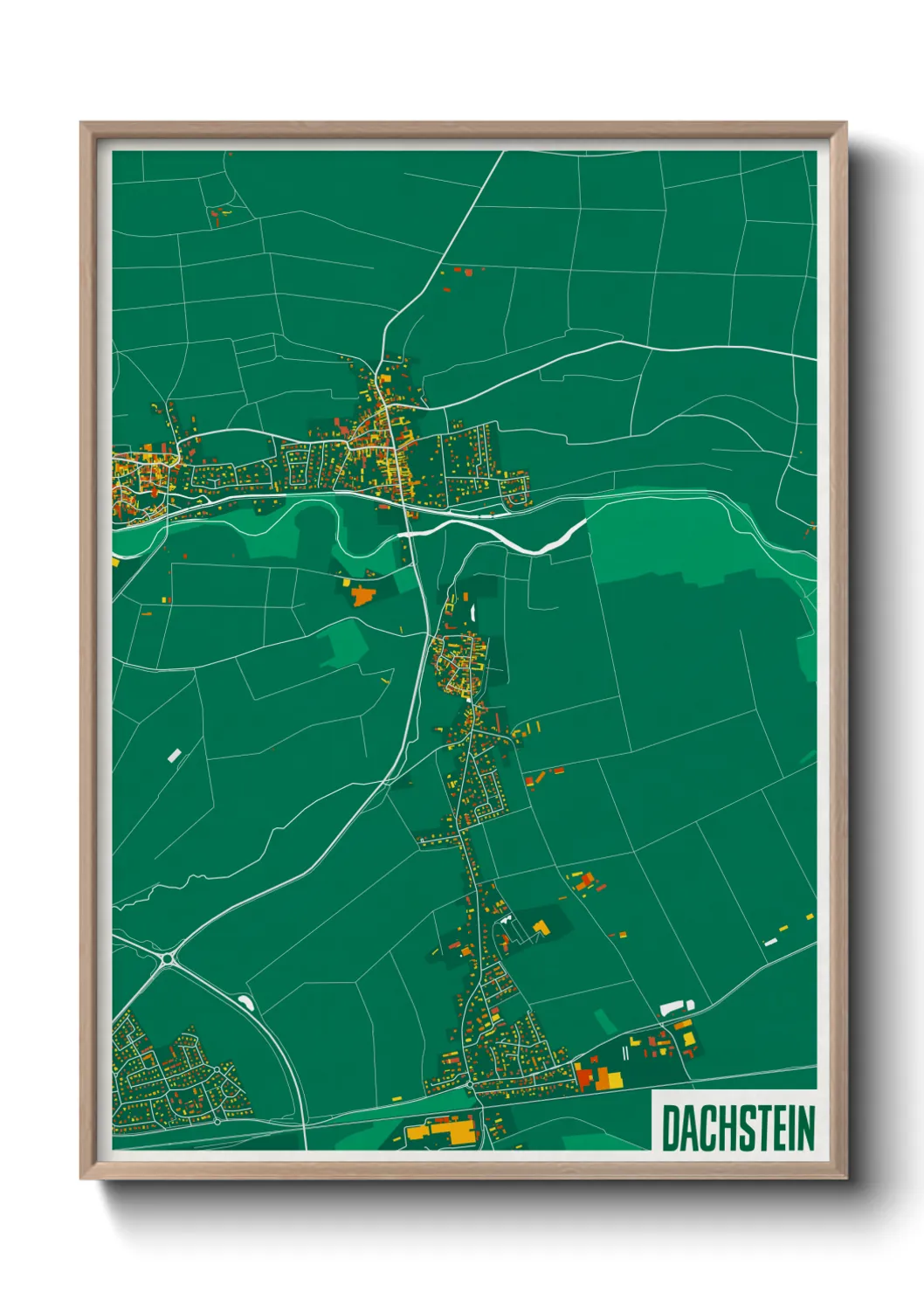 Une affiche de carte sur Dachstein