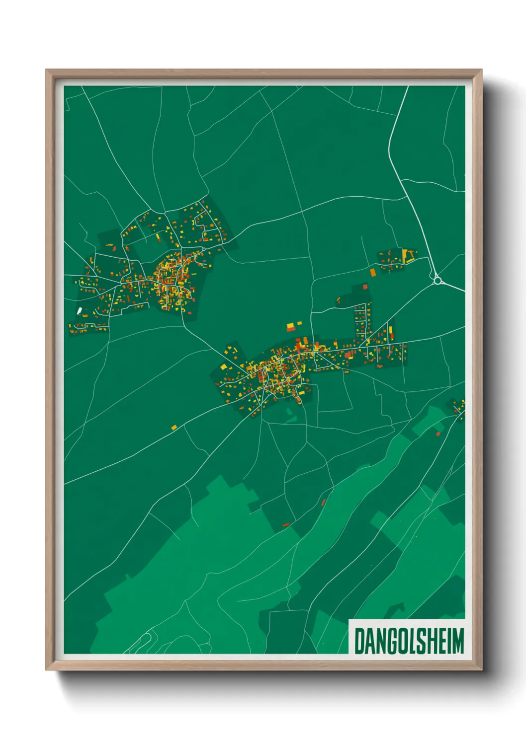 Un poster carteDangolsheim