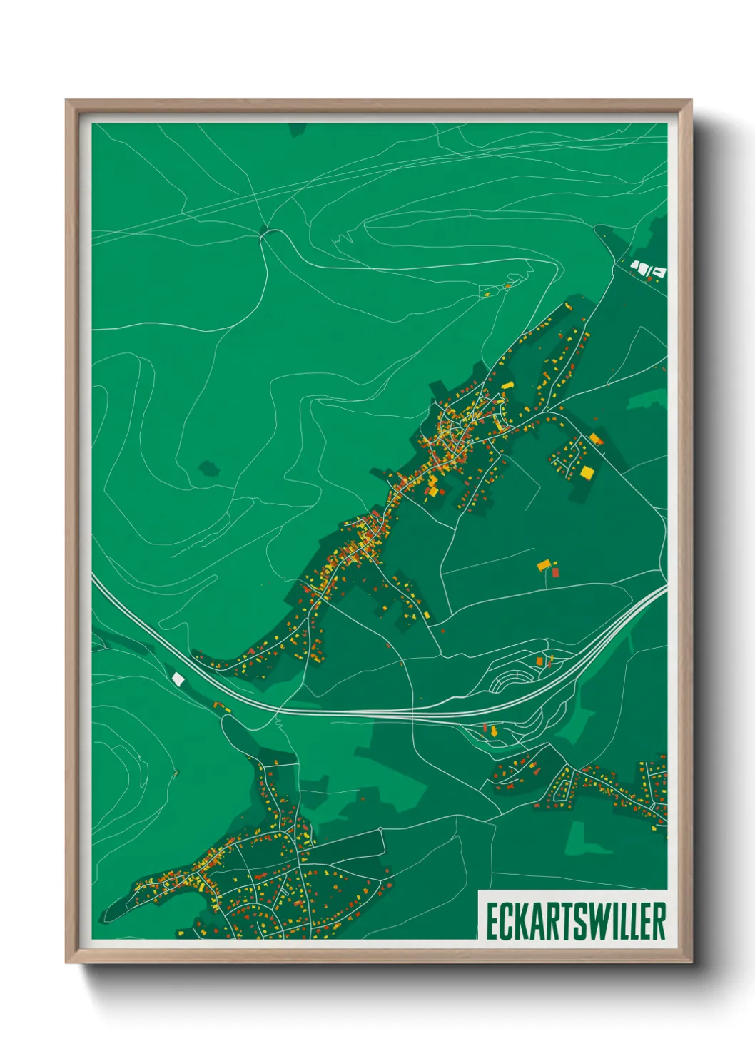 Un poster carteEckartswiller