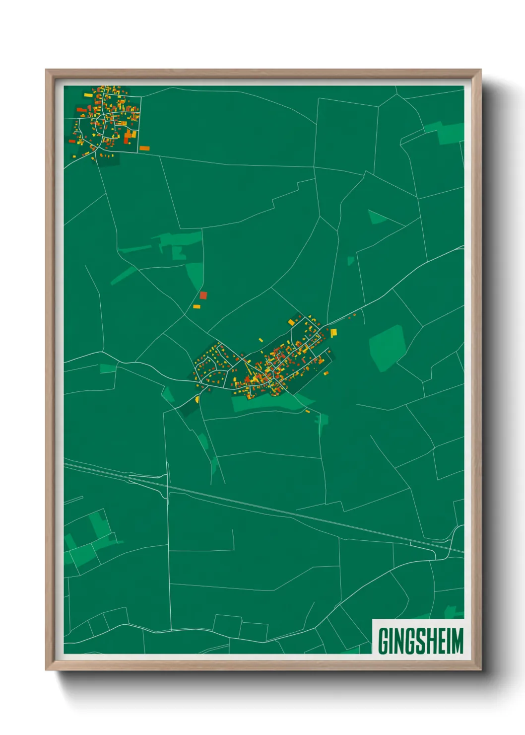 Un poster carteGingsheim