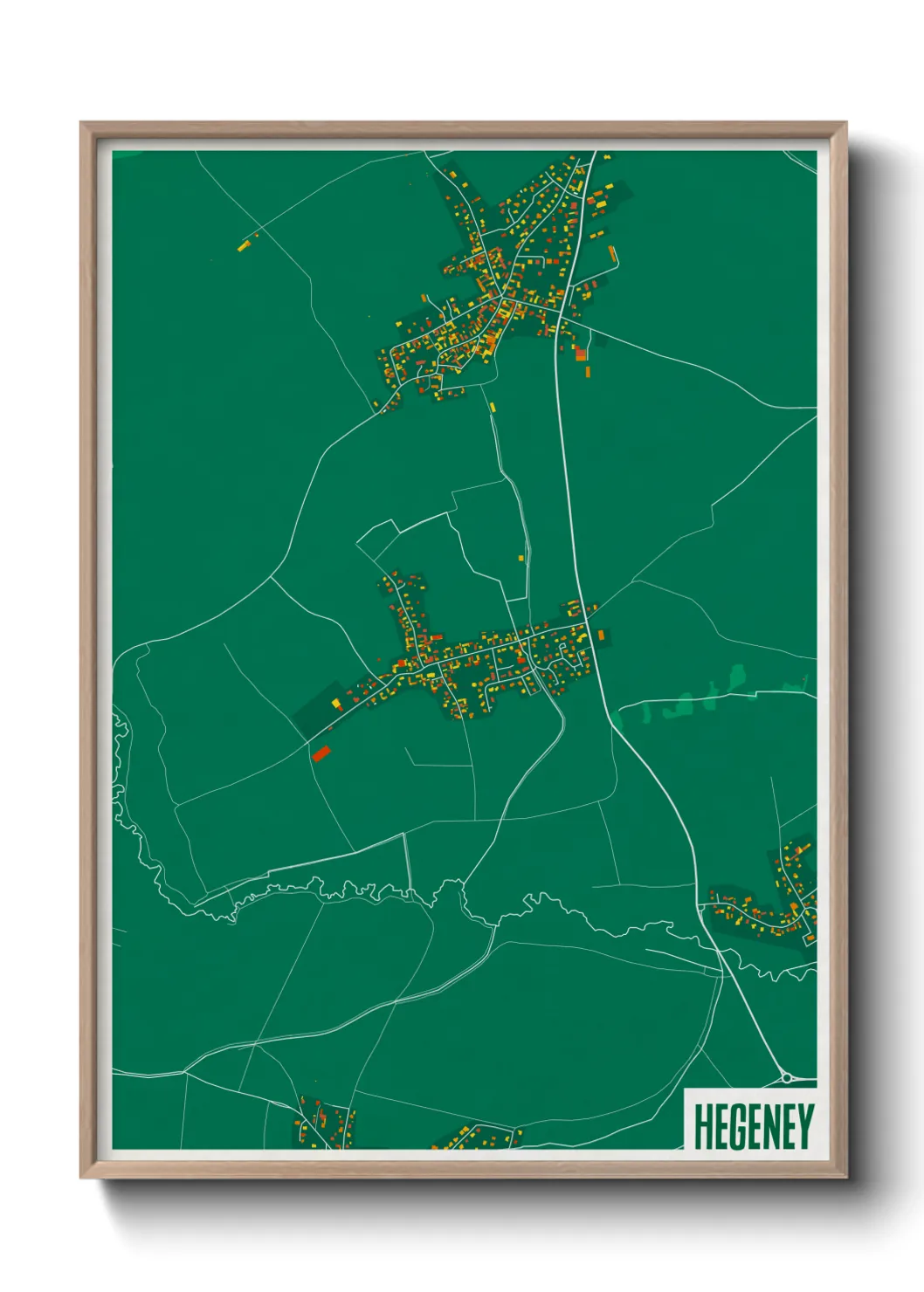 Une affiche de carte sur Hegeney