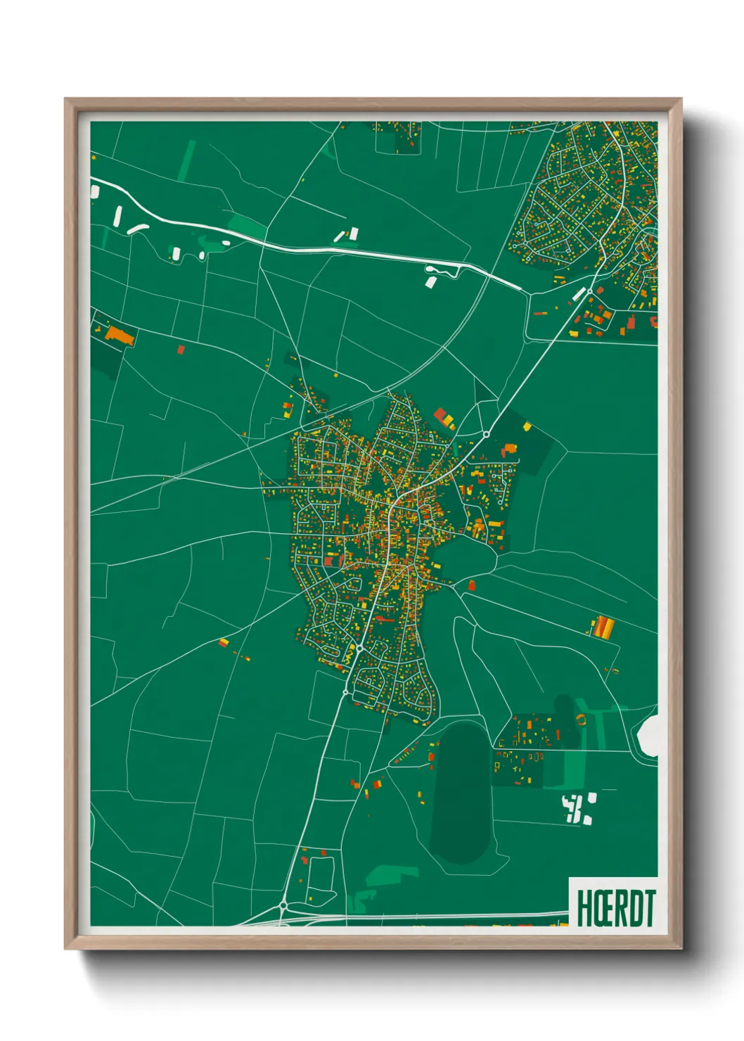 Une affiche de carte sur Hœrdt
