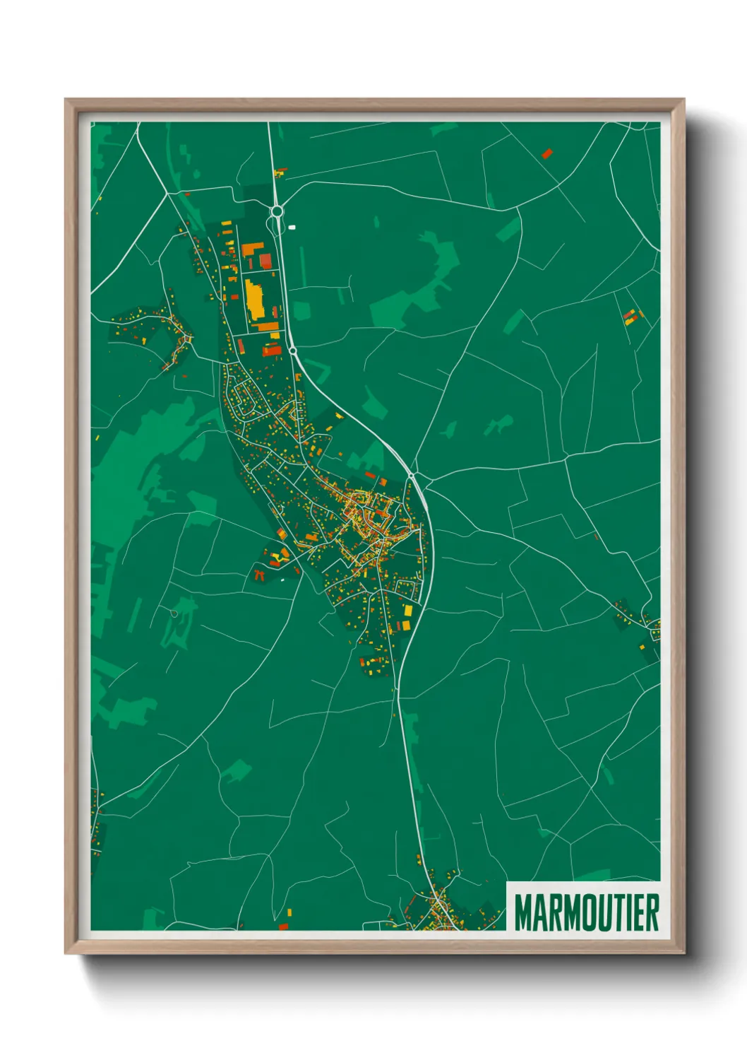 Une affiche de carte sur Marmoutier