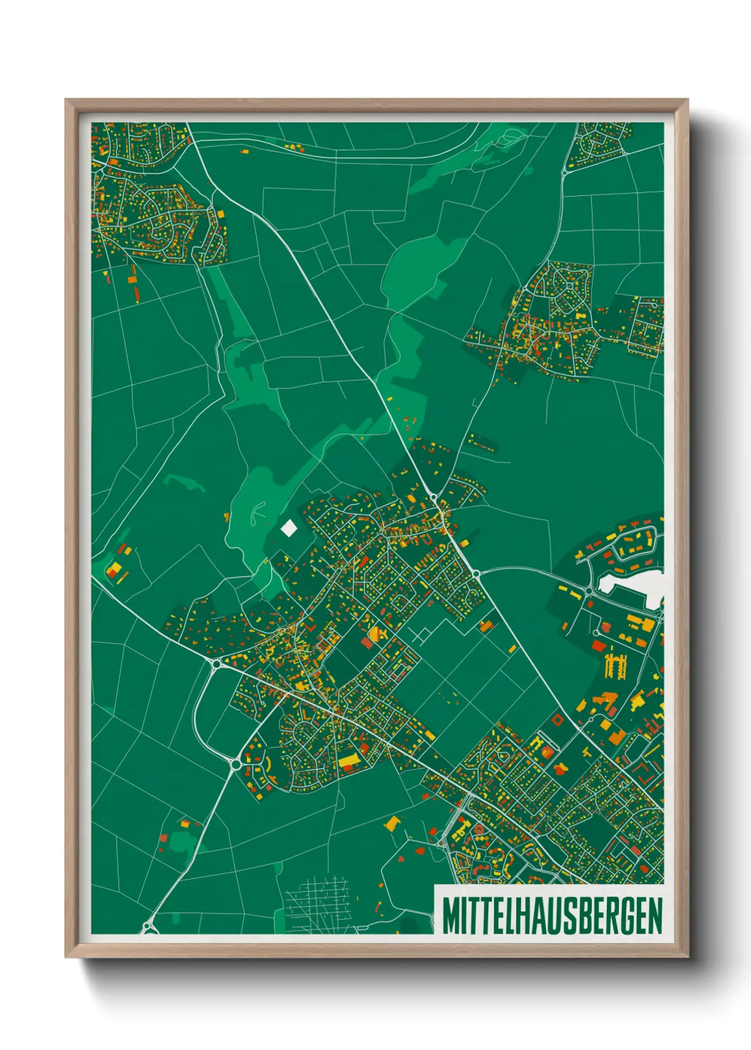 Une affiche de carte sur Mittelhausbergen