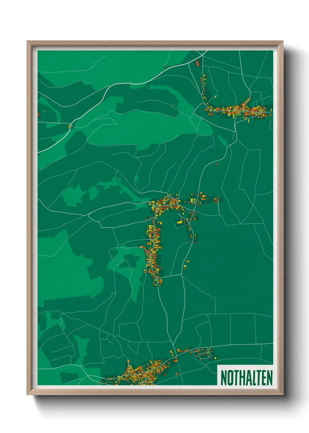 Une affiche de carte sur Nothalten