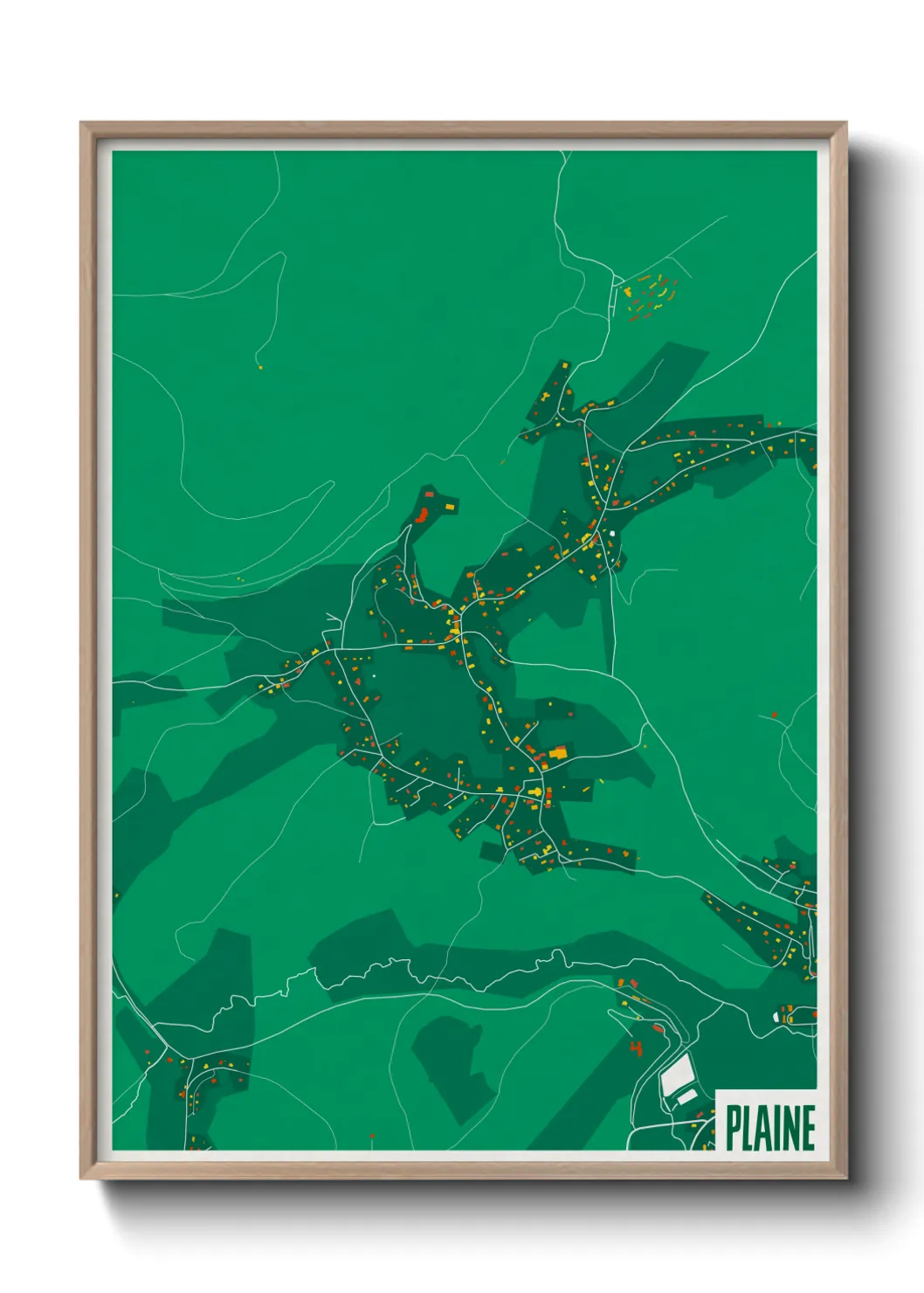 Un poster cartePlaine