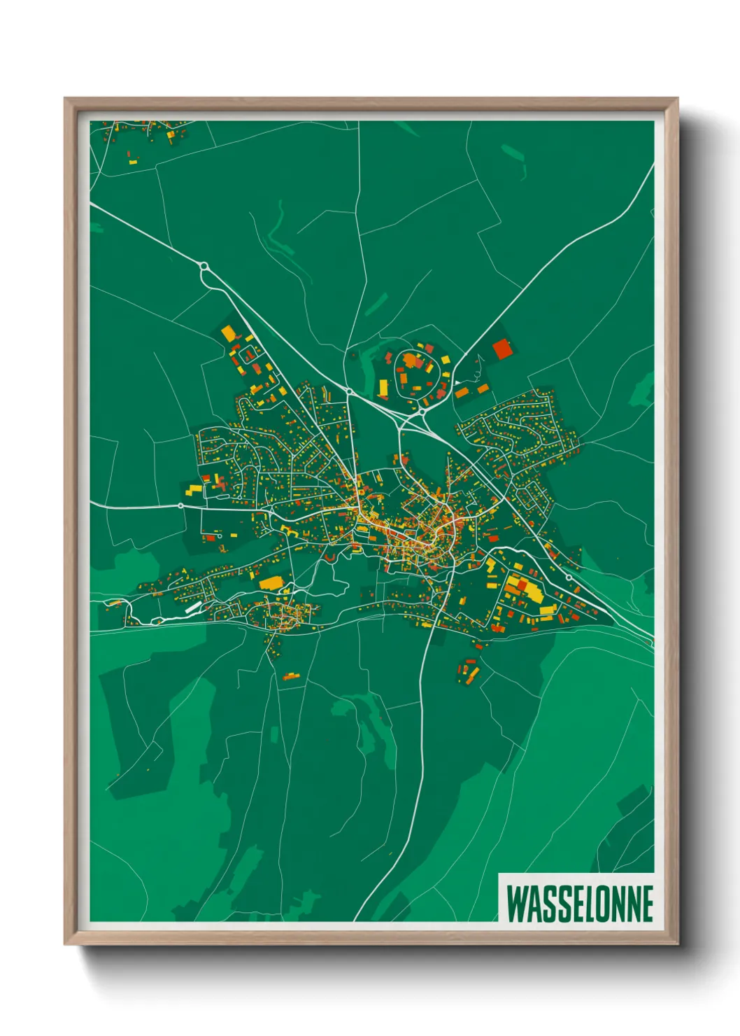 Une affiche de carte sur Wasselonne
