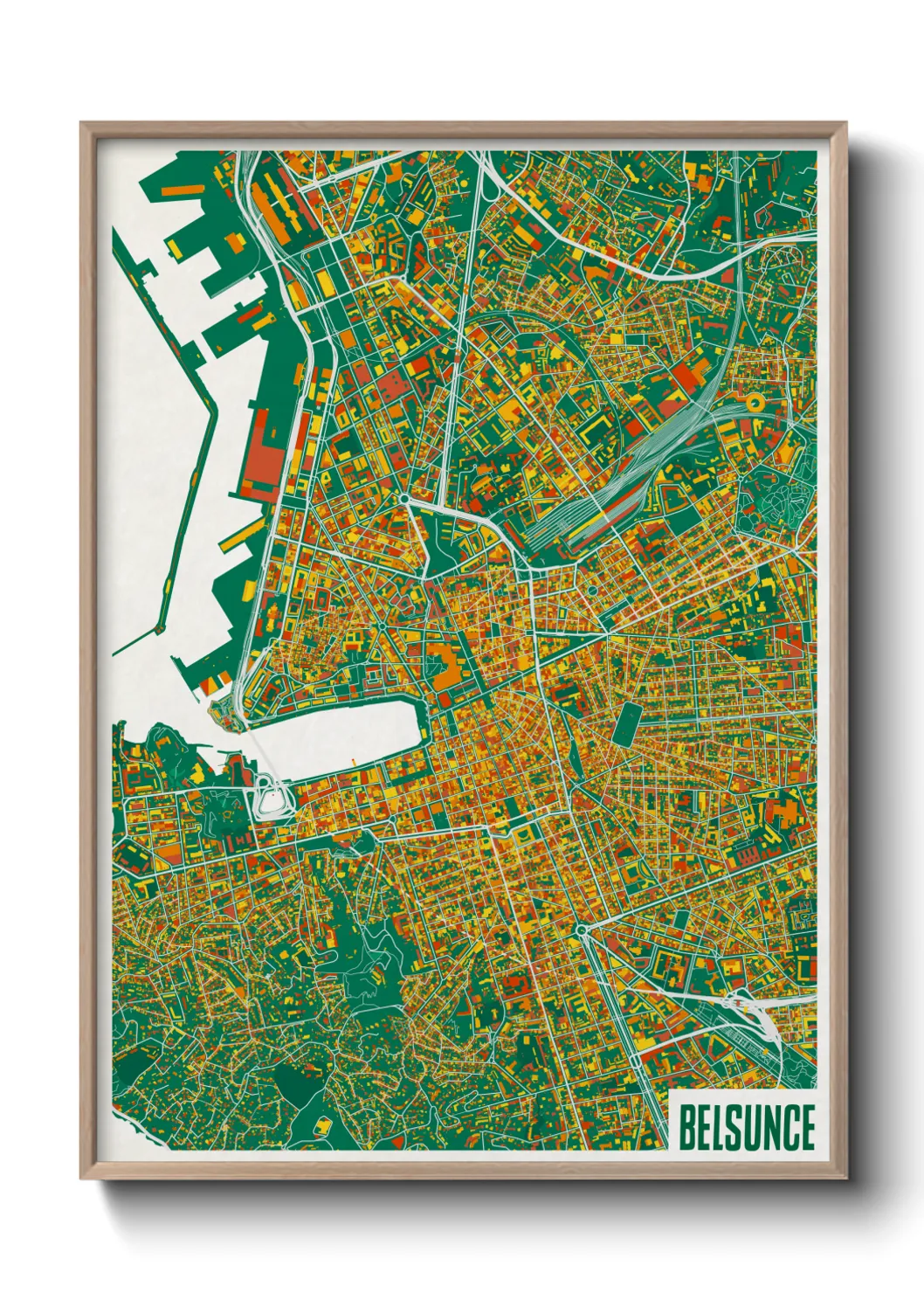 Une affiche de carte sur Belsunce