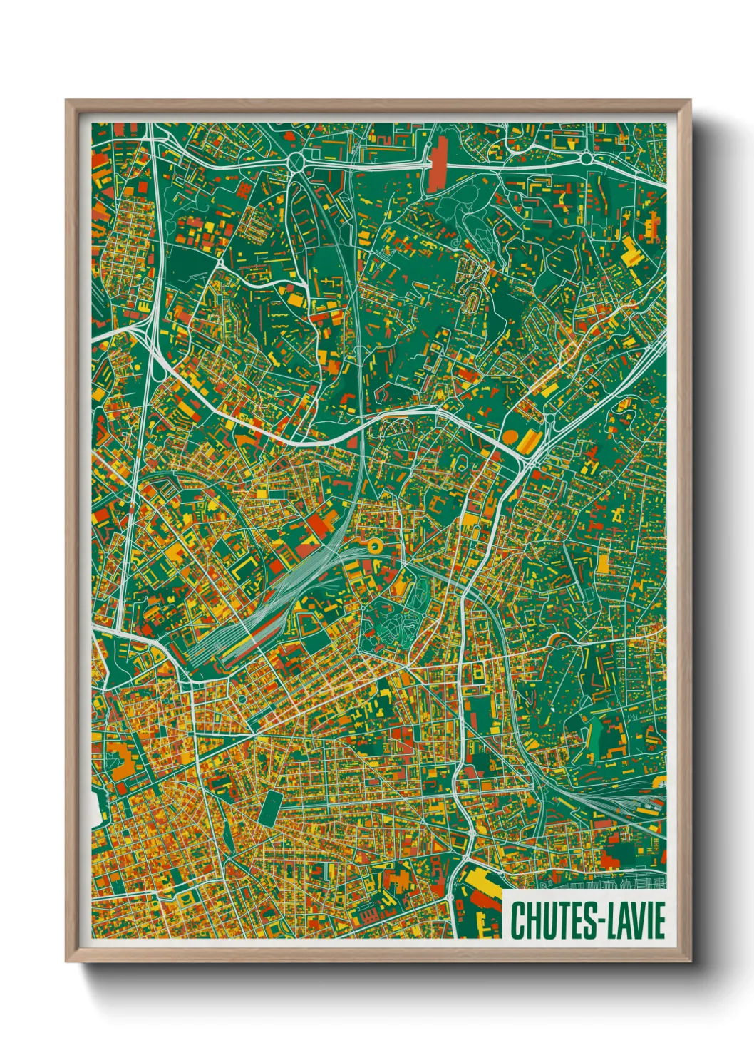 Un poster carteChutes-Lavie