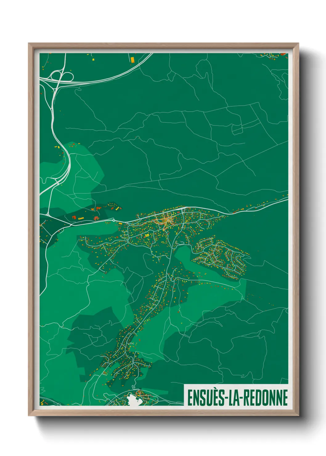 Une affiche de carte sur Ensuès-la-Redonne