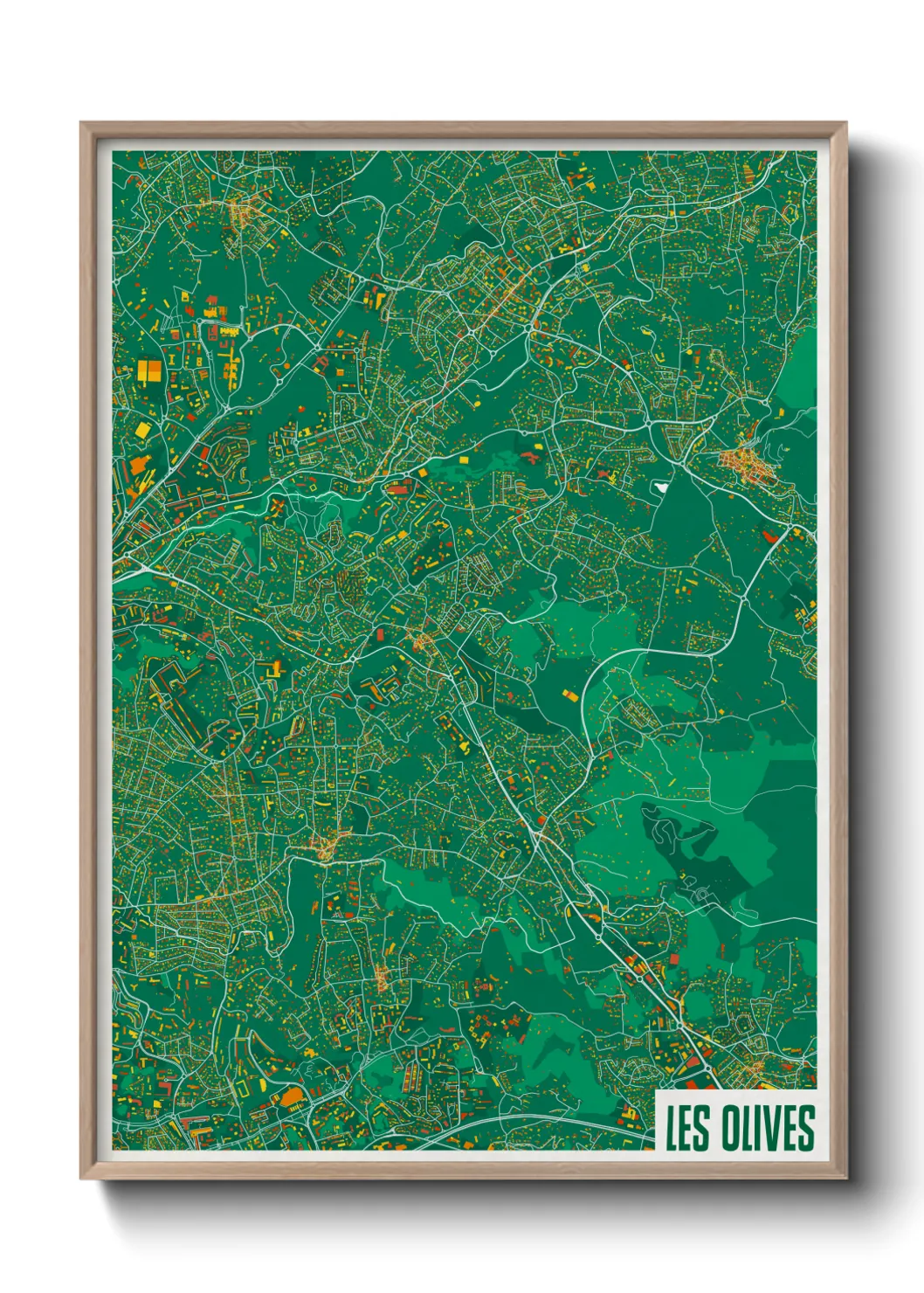 Un poster carteLes Olives