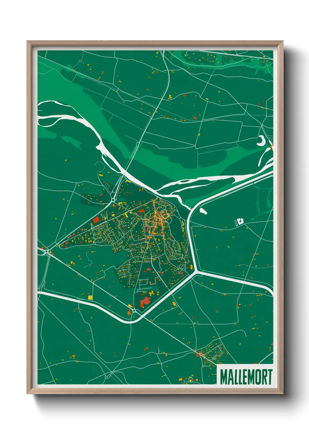 Une affiche de carte sur Mallemort