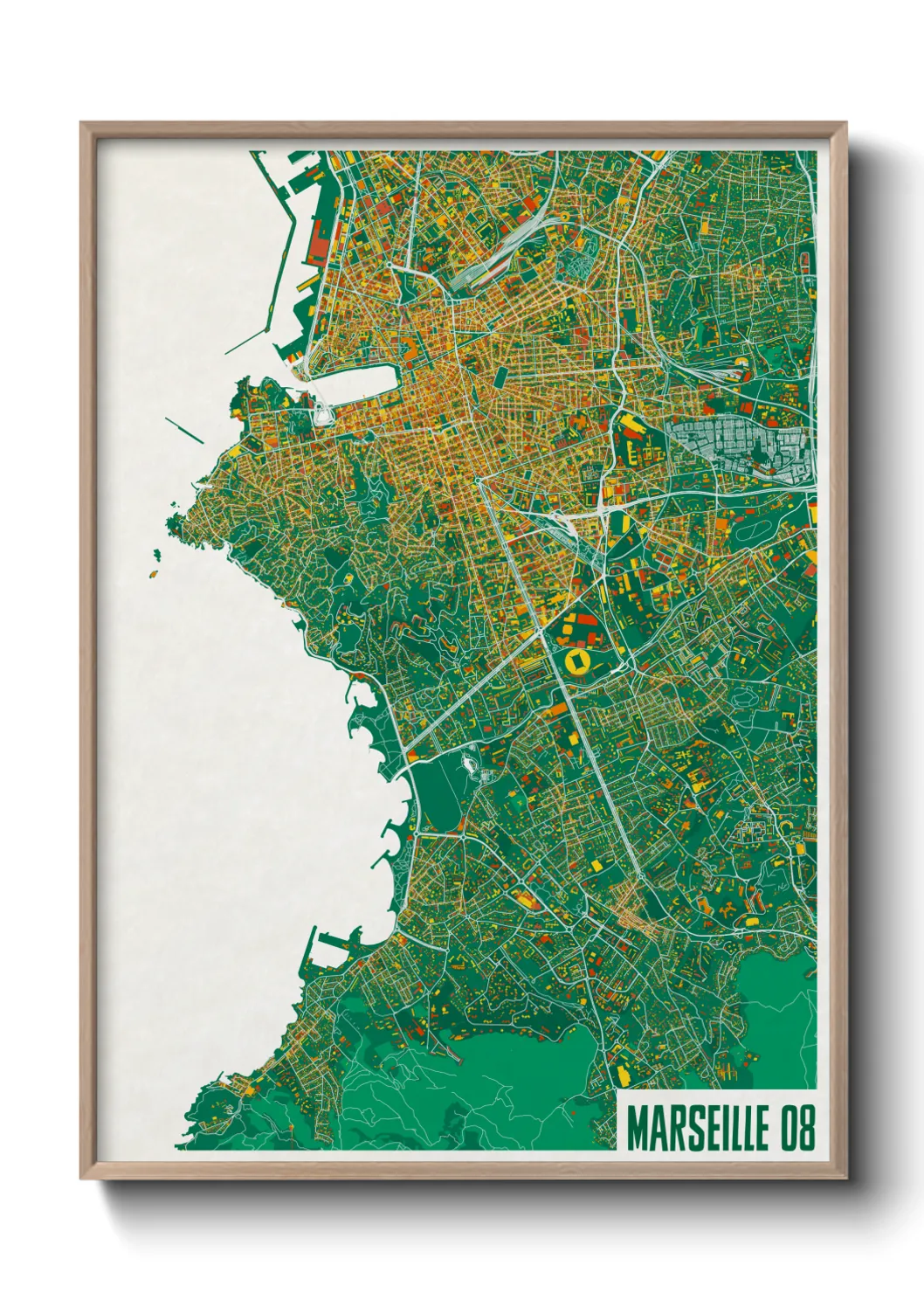 Un poster carteMarseille 08
