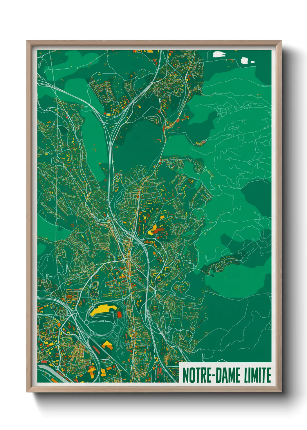 Un poster carteNotre-Dame Limite