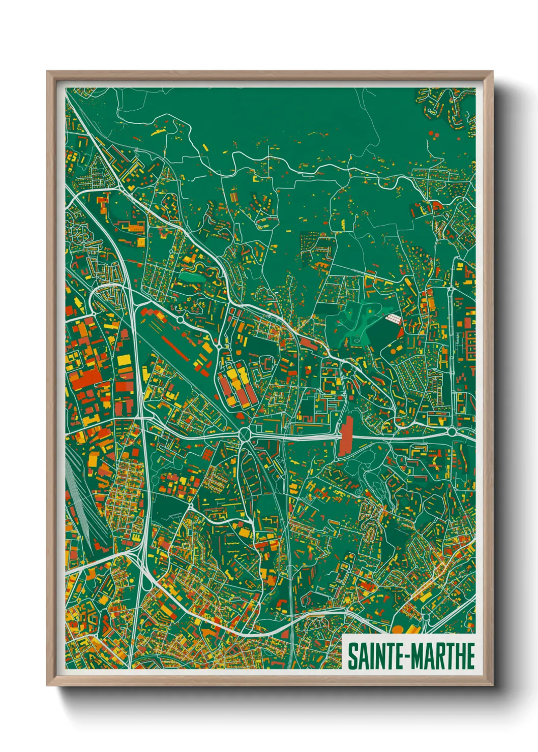 Un poster carteSainte-Marthe