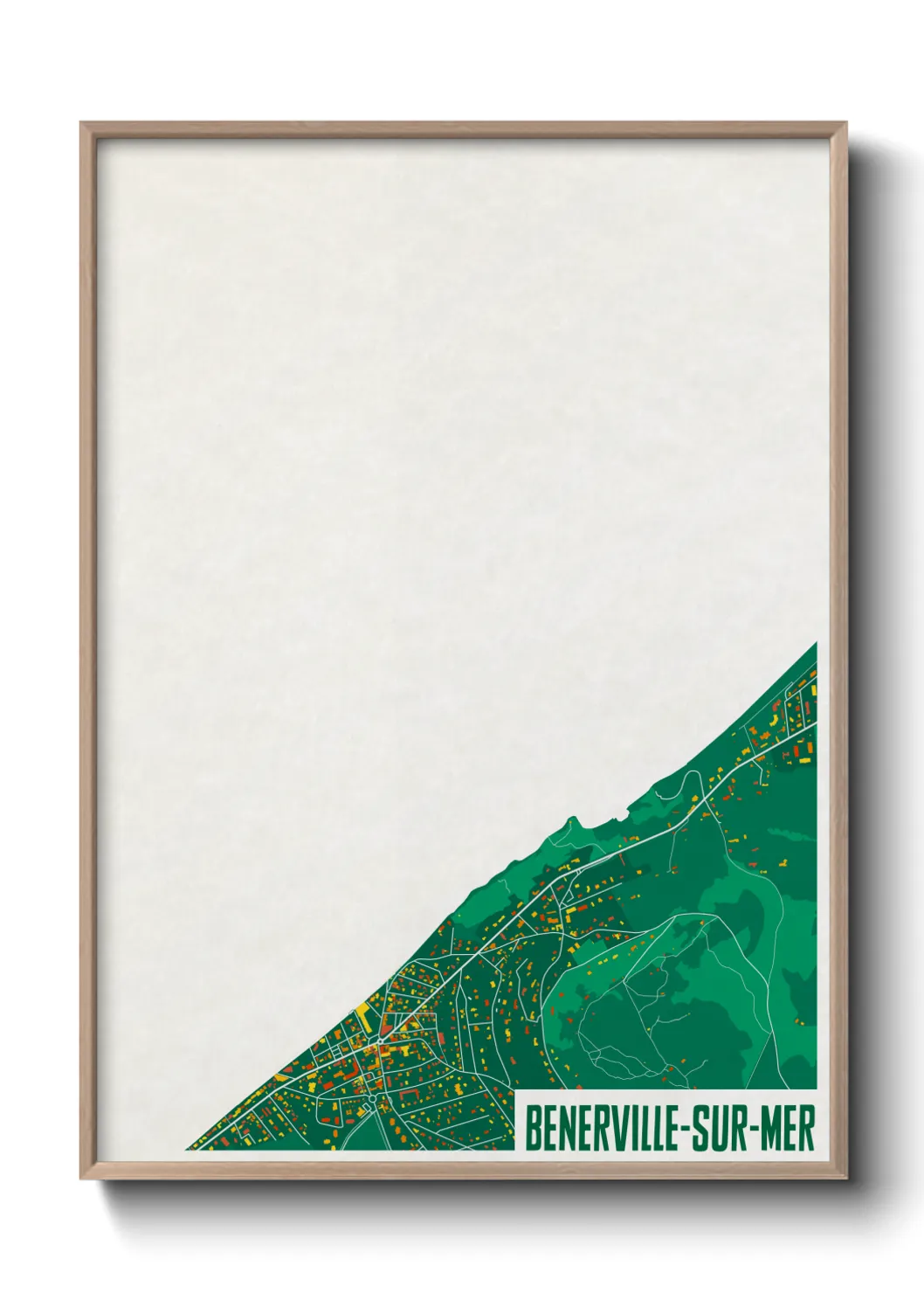 Un poster carteBenerville-sur-Mer