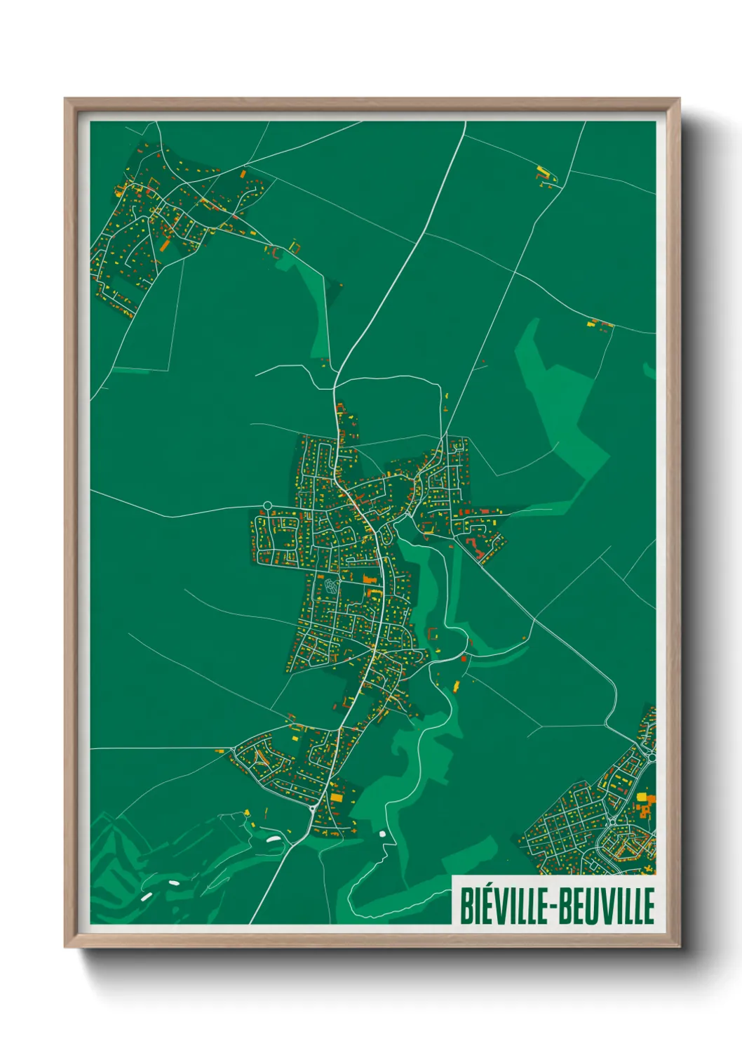 Un poster carteBiéville-Beuville