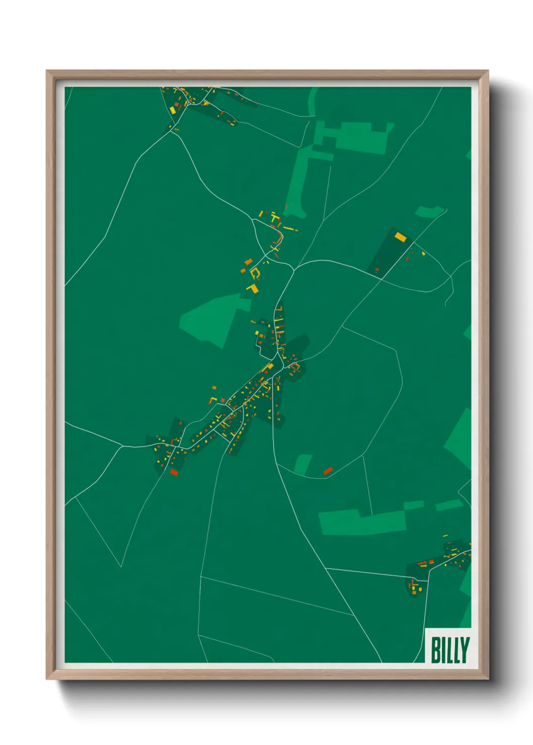 Une affiche de carte sur Billy