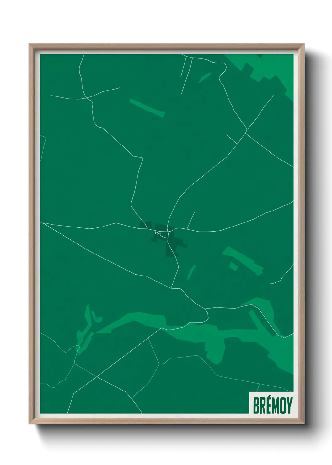 Une affiche de carte sur Brémoy