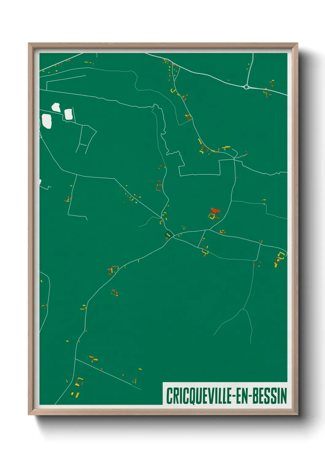 Un poster carteCricqueville-en-Bessin