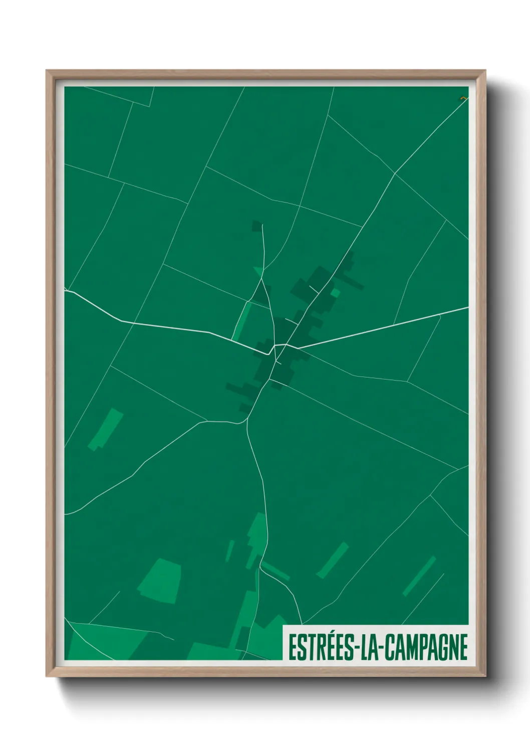 Un poster carteEstrées-la-Campagne