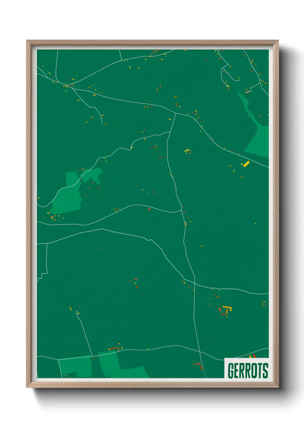 Une affiche de carte sur Gerrots