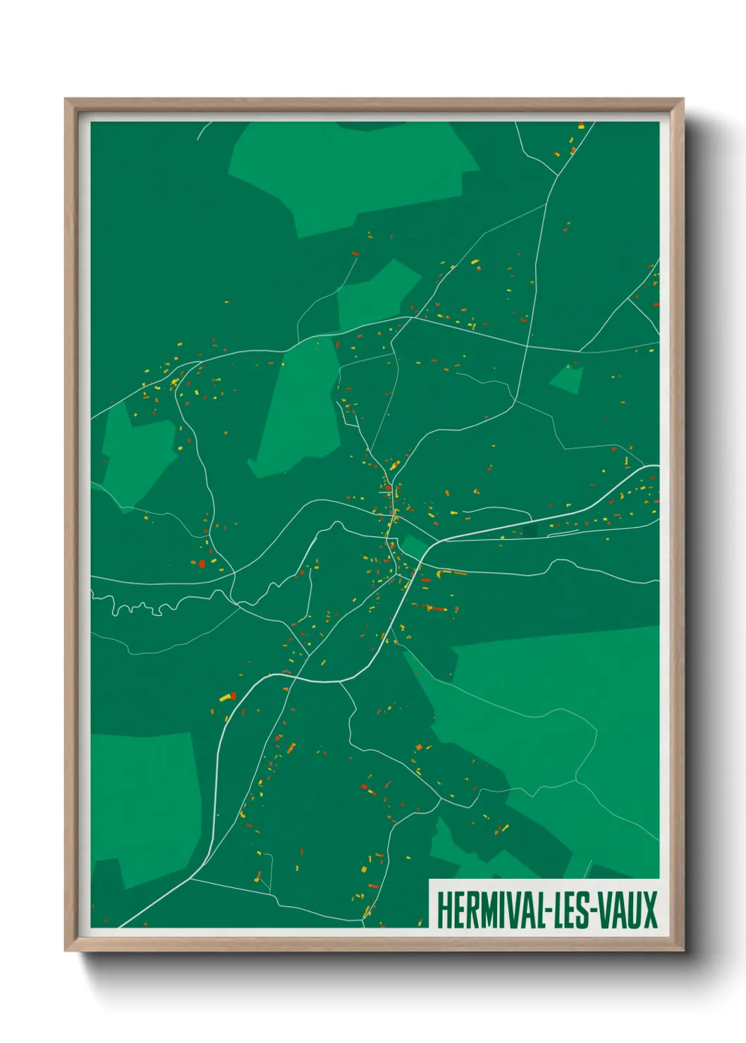 Un poster carteHermival-les-Vaux