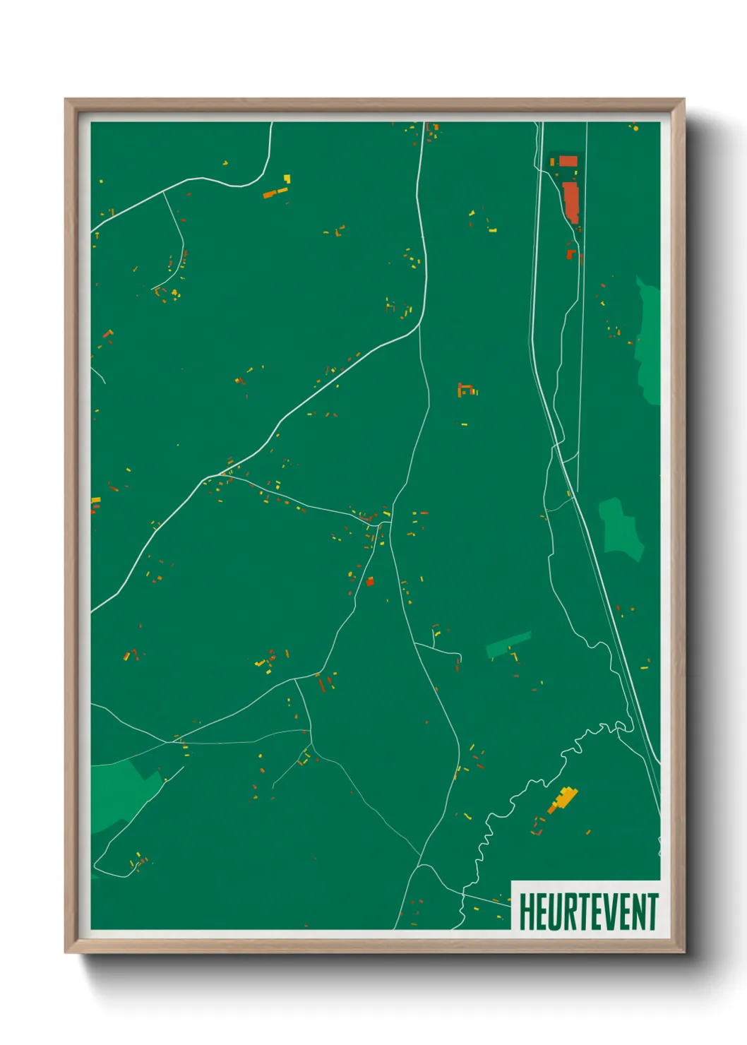 Une affiche de carte sur Heurtevent