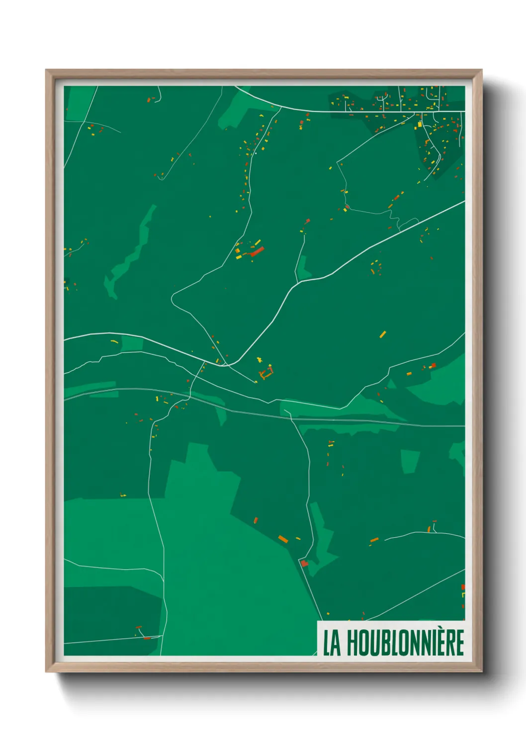 Une affiche de carte sur La Houblonnière