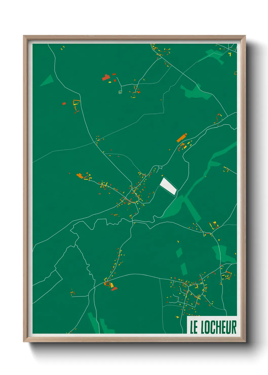 Une affiche de carte sur Le Locheur