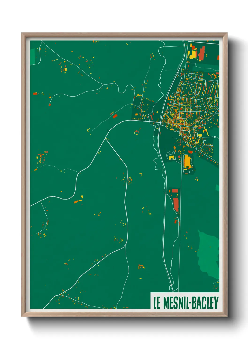 Un poster carteLe Mesnil-Bacley