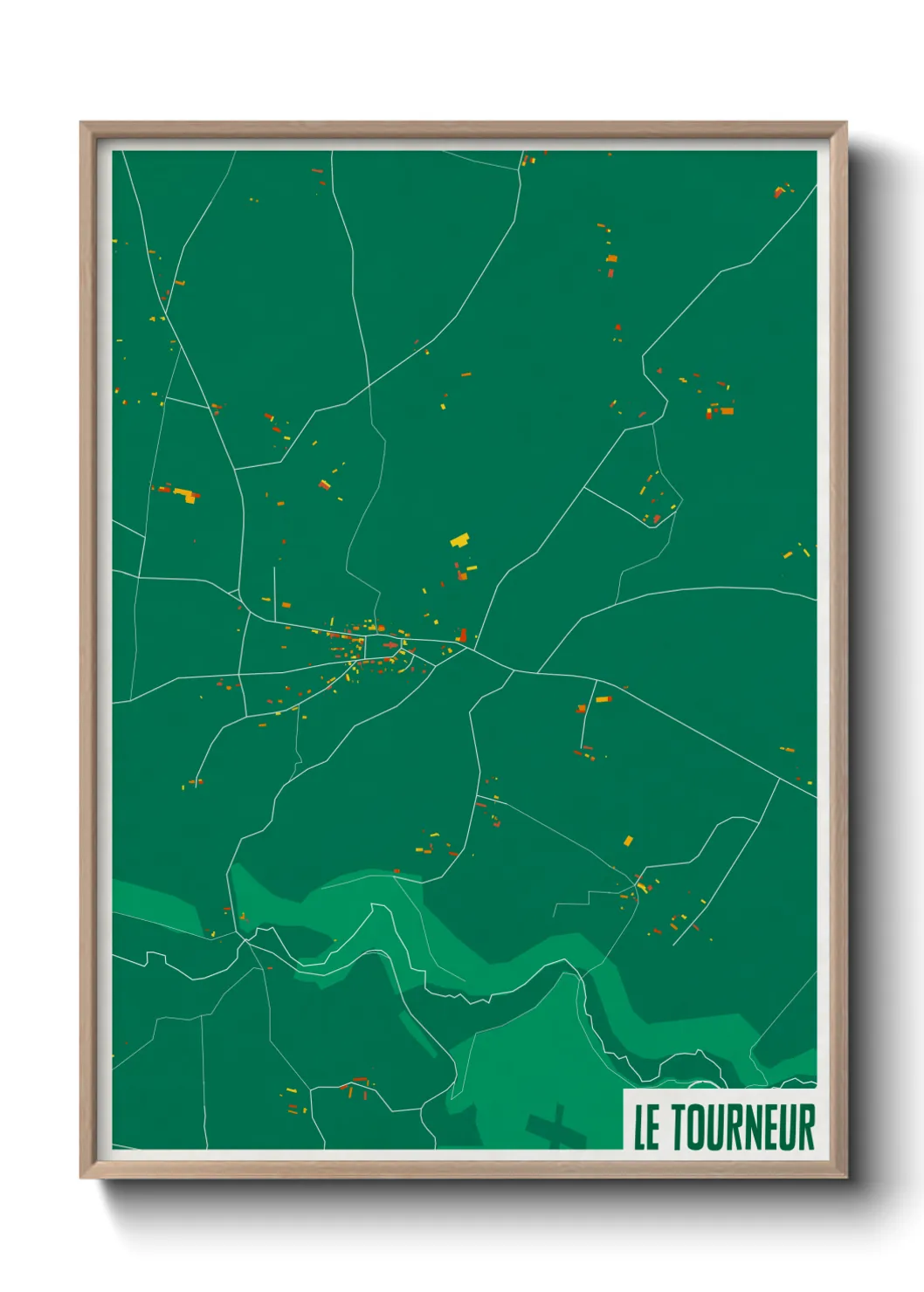 Une affiche de carte sur Le Tourneur