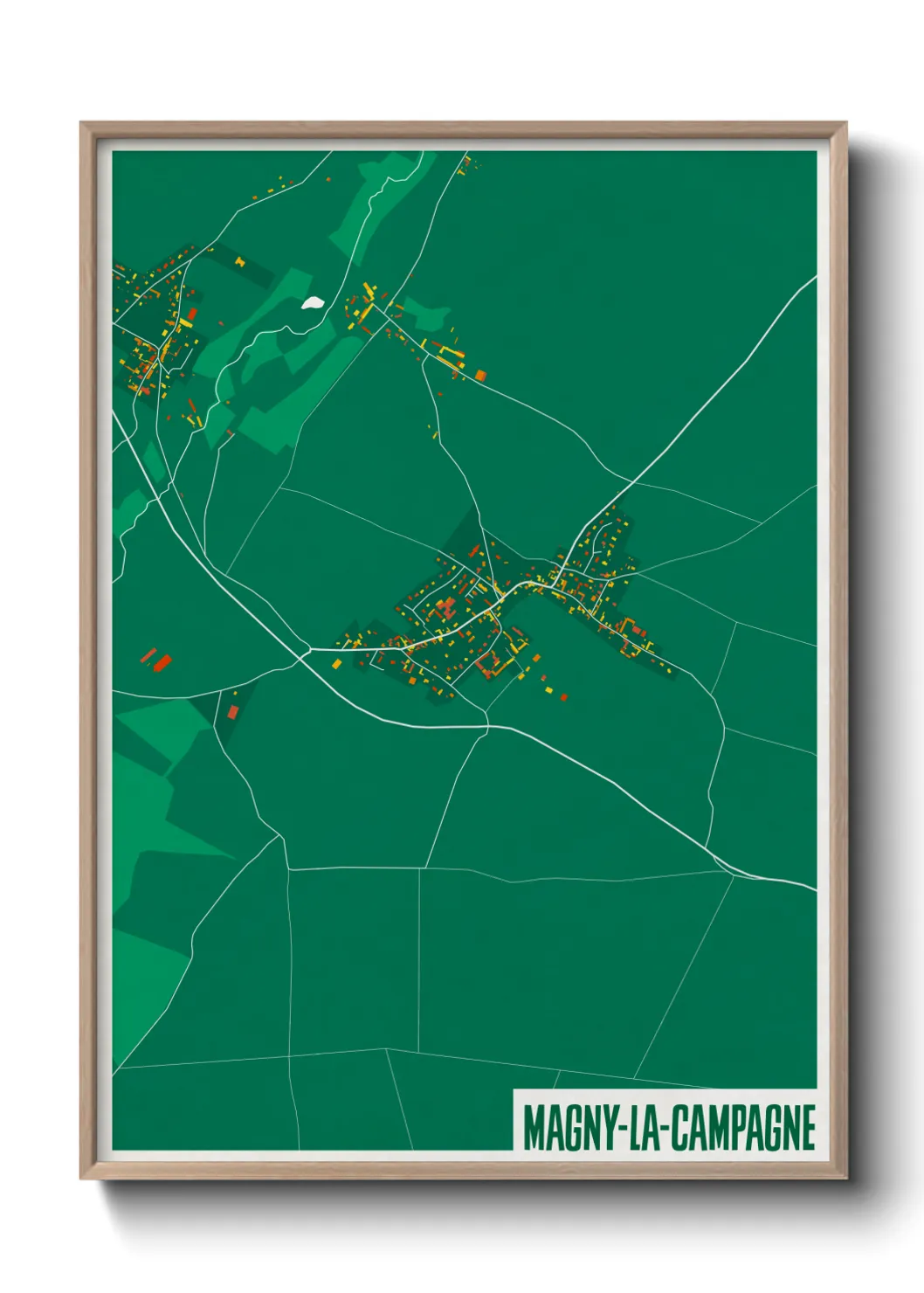 Un poster carteMagny-la-Campagne