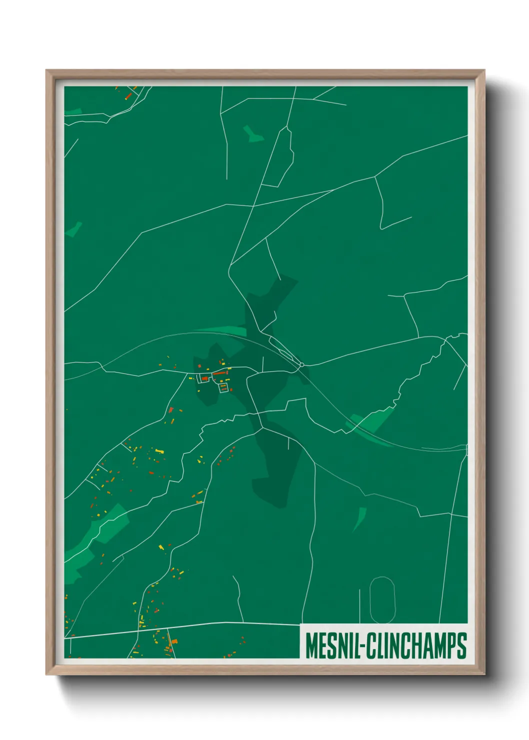 Un poster carteMesnil-Clinchamps