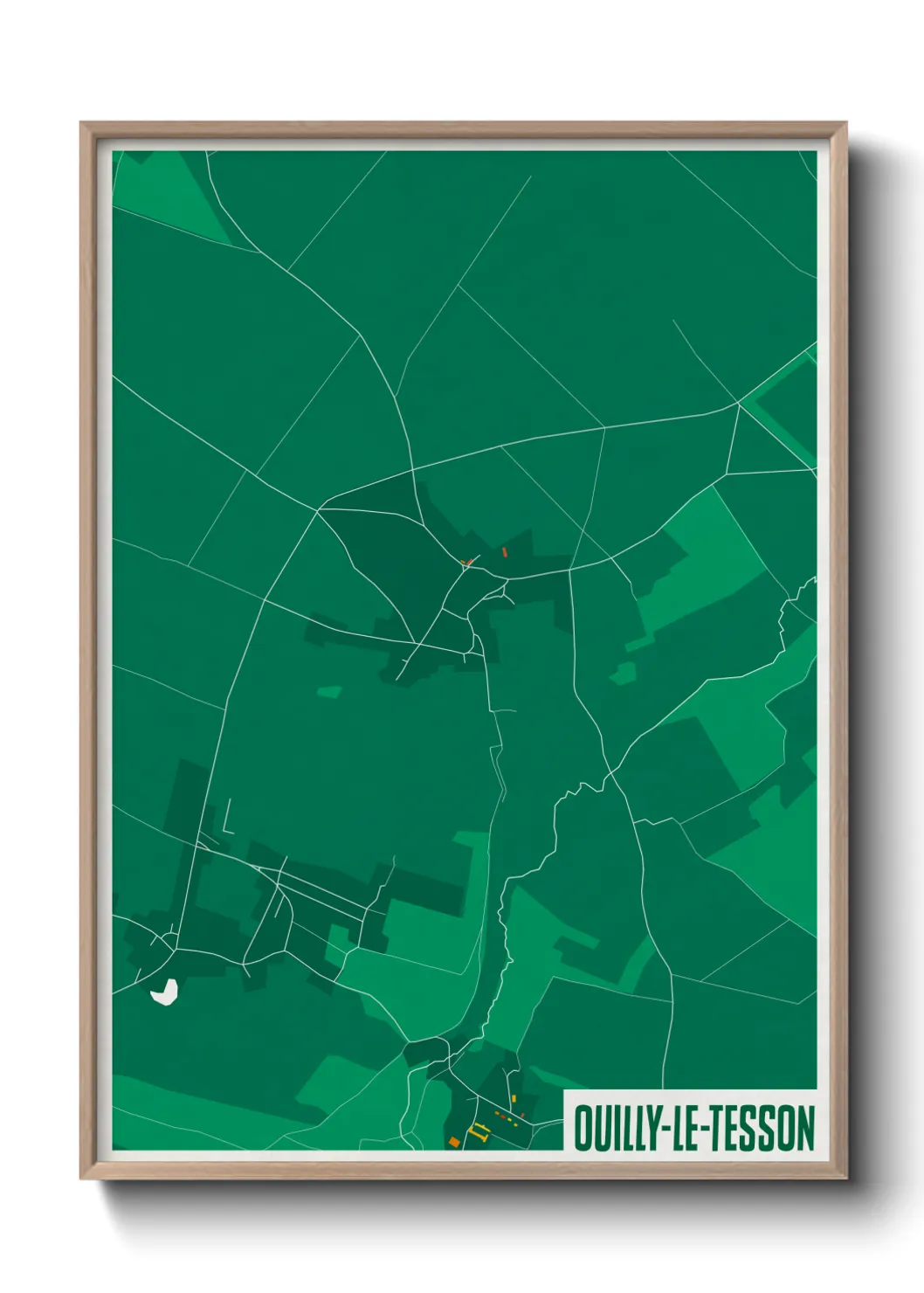 Un poster carteOuilly-le-Tesson