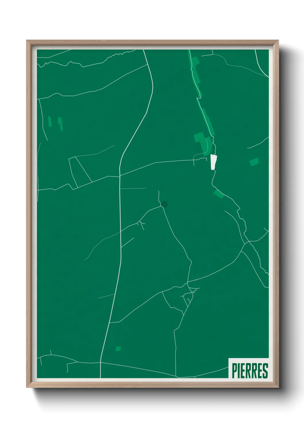 Une affiche de carte sur Pierres