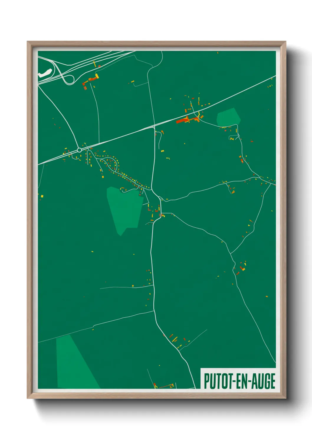 Un poster cartePutot-en-Auge