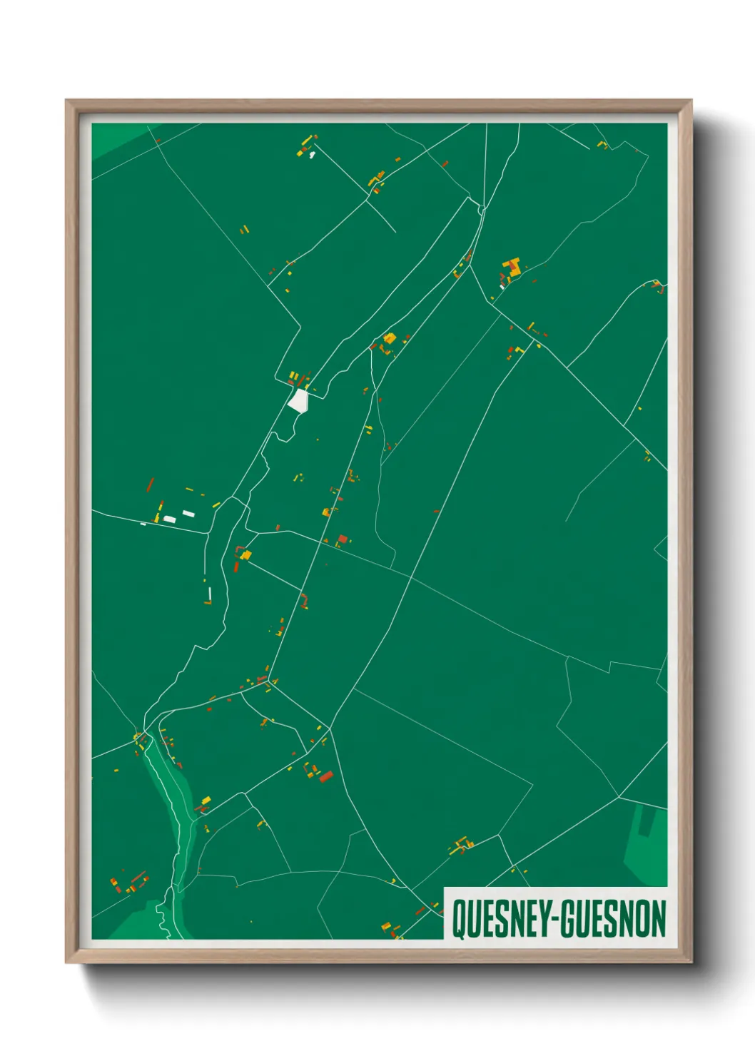 Un poster carteQuesney-Guesnon