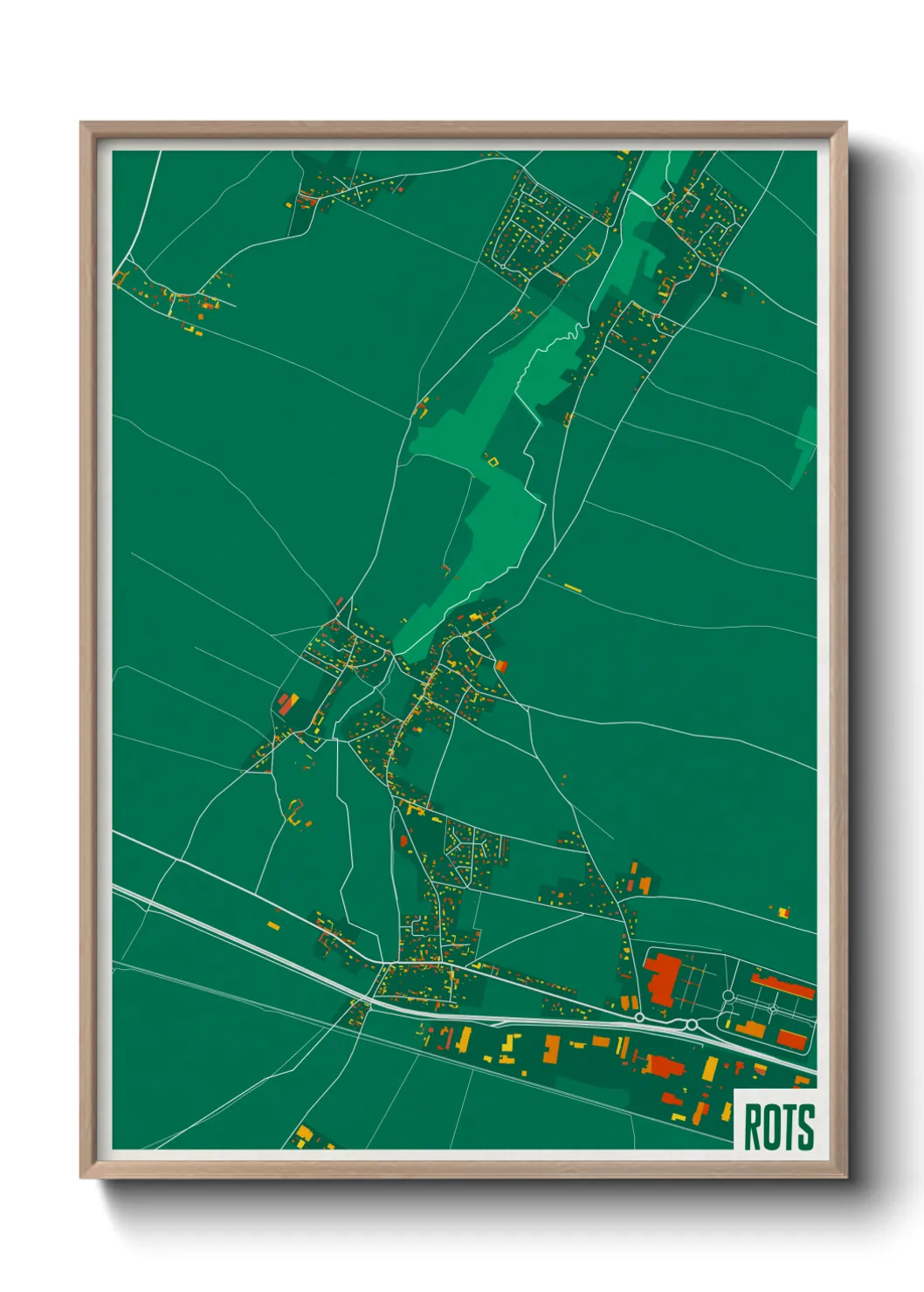 Une affiche de carte sur Rots