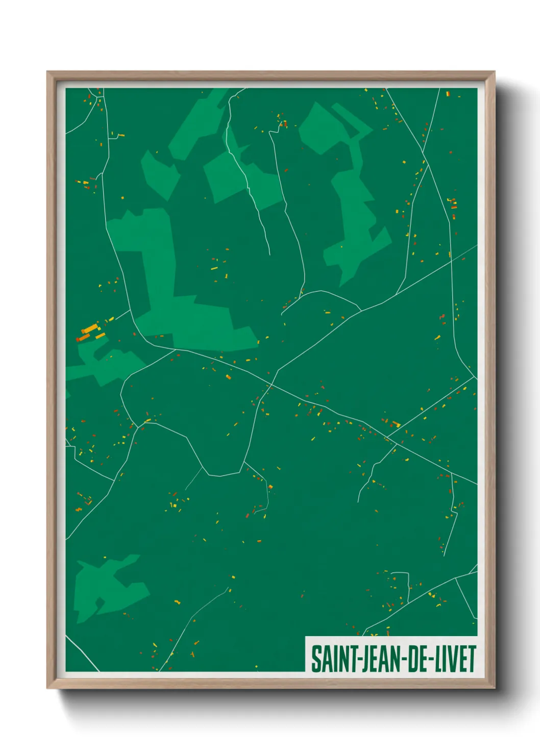 Un poster carteSaint-Jean-de-Livet