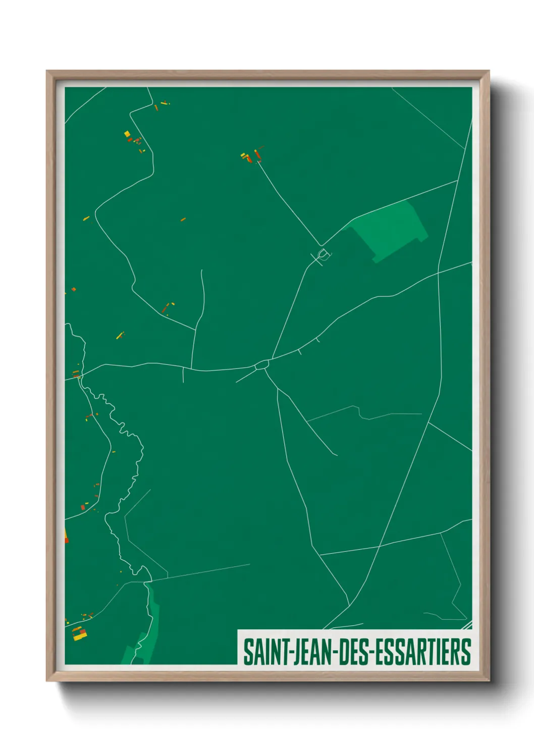Un poster carteSaint-Jean-des-Essartiers