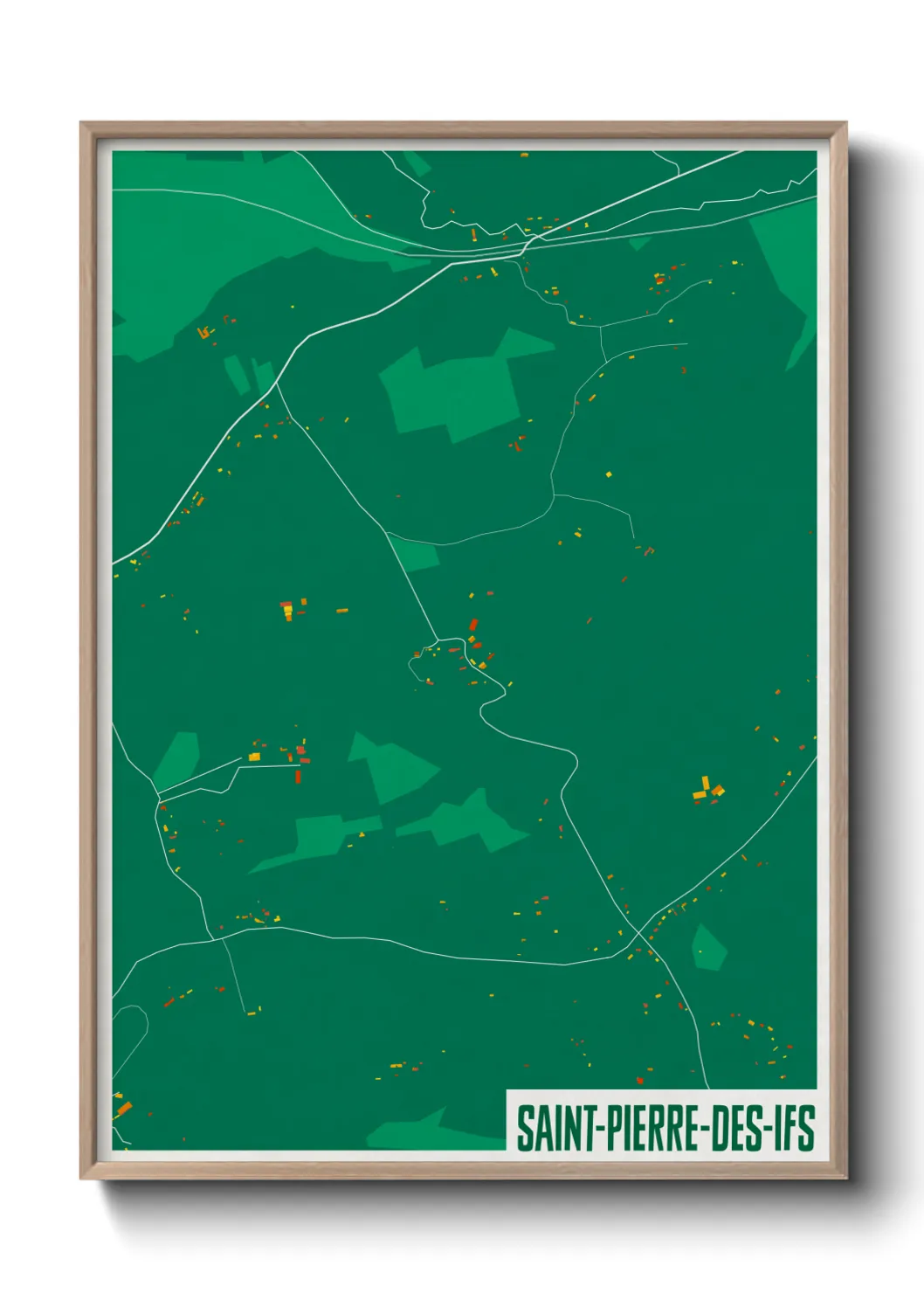 Un poster carteSaint-Pierre-des-Ifs