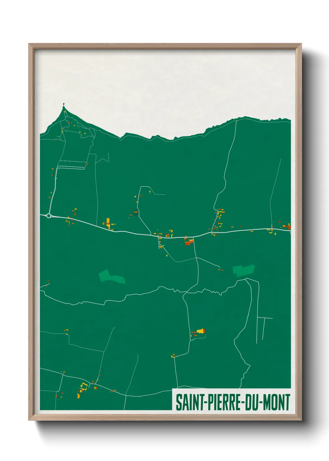 Un poster carteSaint-Pierre-du-Mont