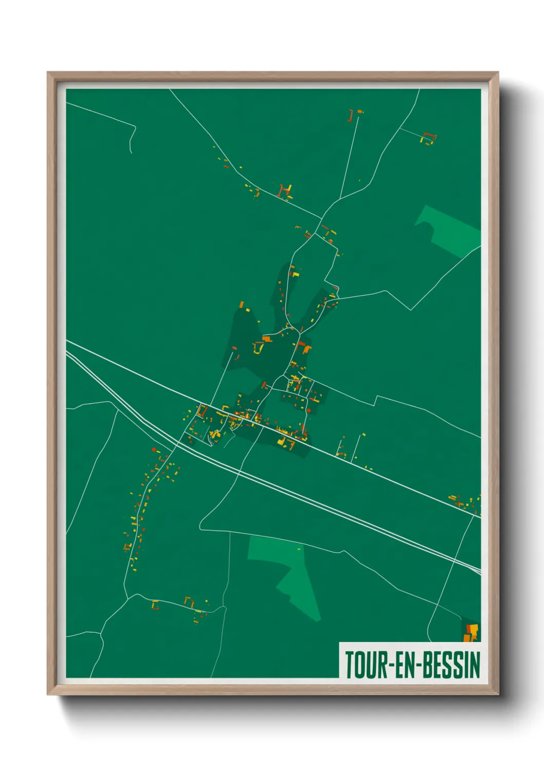 Un poster carteTour-en-Bessin