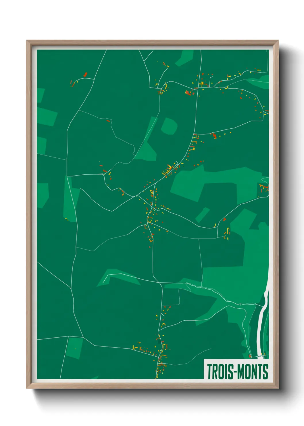 Un poster carteTrois-Monts